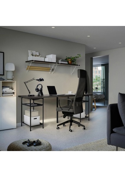 Lagkapten / Spand Çalışma Masası Venge Siyah 200 x 60 cm modelleri