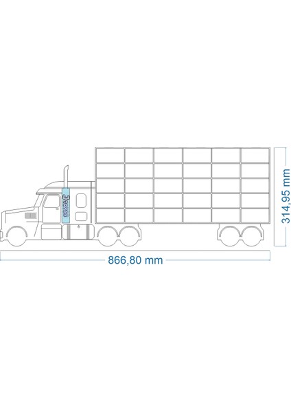 Ahşap Tır Kamyon Hobi Rafı - 1:64 Diecast Model Araba Koleksiyon Sergileme Standı - Hot Wheels Uyumlu Dekoratif Duvar Düzenleyici modelleri