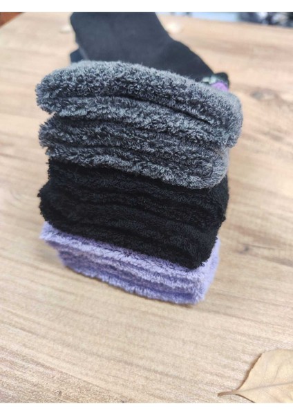 3 Çift Kadın Kıvrık Havlu Kışlık Çorap Desenli Pamuklu Çorap fiyatları