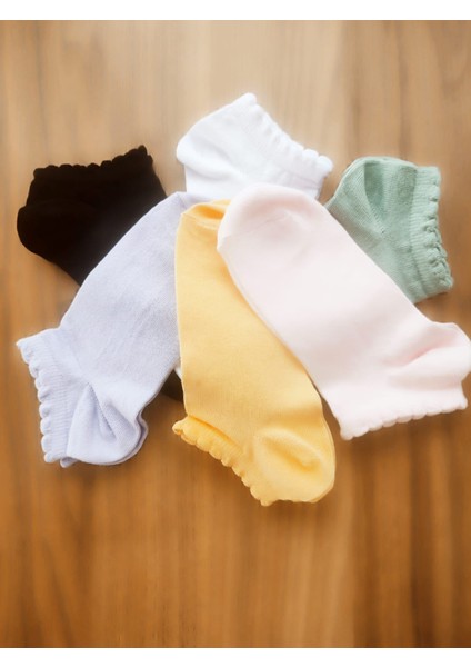 6'lı Rengarenk Pamuklu Kadın Çorap