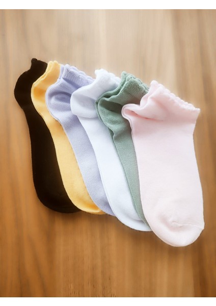 6'lı Rengarenk Pamuklu Kadın Çorap indirimleri