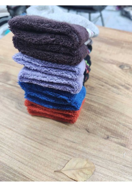 4 Çift Kadın Kıvrık Havlu Kışlık Çorap Desenli Pamuklu Çorap fiyatları