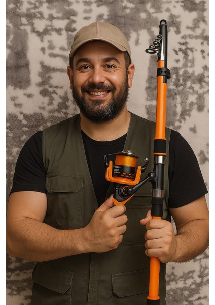 Goocamp 6000 Hobi Kıyı Olta Seti - 300 cm (Kamış+Makine)