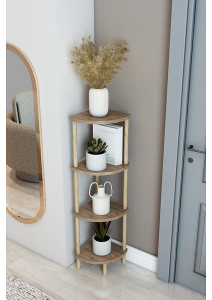 Ev Ofis Için Dekoratif Çok Katlı Köşe Raf