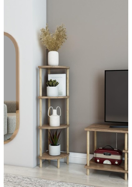 Ev Ofis Için Dekoratif Çok Katlı Köşe Raf modelleri