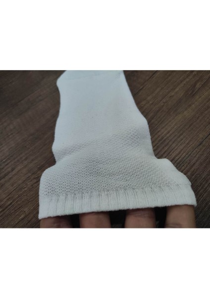 3 Çift Altı Kaydırmaz Baskılı Pamuklu Tavaf Çorabı Üstü File Örgülü fırsatları