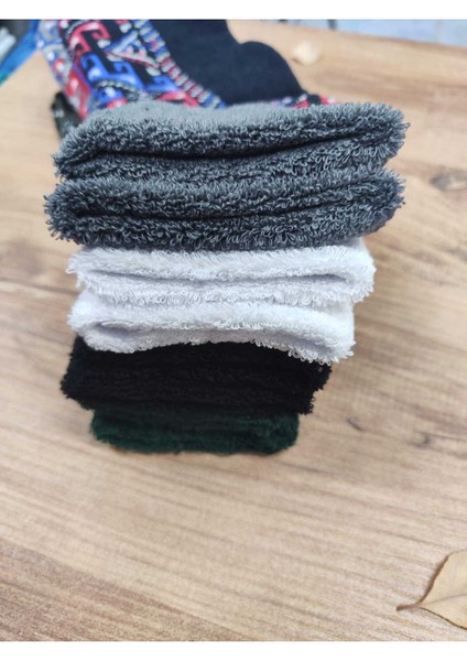 4 Çift Kadın Kıvrık Havlu Kışlık Çorap Desenli Pamuklu Çorap fiyatları