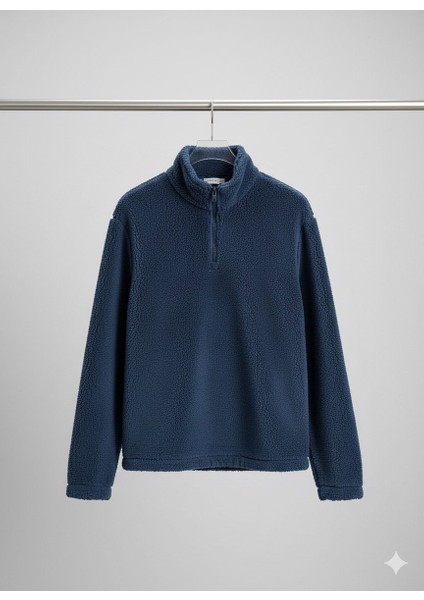 Yarım Fermuarlı Pelüş Sweatshirt modelleri