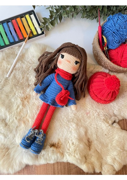 Amigurumi Örgü Oyuncak Bebek(25 Cm) fırsatları