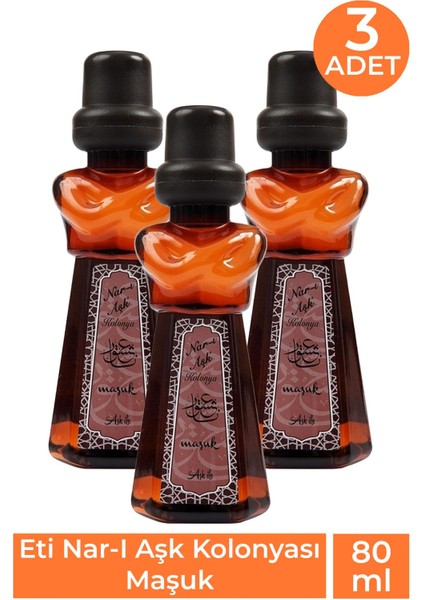 Nar-I Aşk Kolonyası Maşuk 80 ml 3 Adet