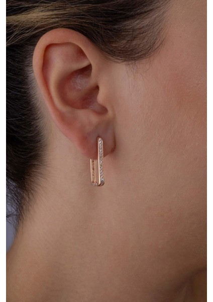 Dikdörtgen Tek Sıra Tamtur Gümüş Küpe fiyatları