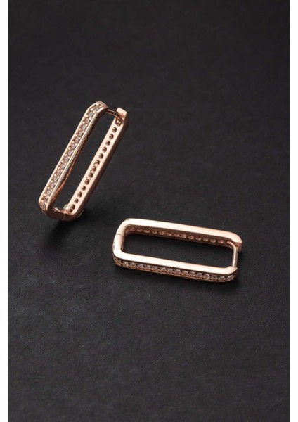 Dikdörtgen Tek Sıra Tamtur Gümüş Küpe fırsatları