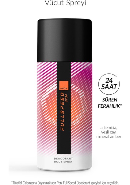 Full Speed Stop Erkek Sprey Deodorant 150 Ml.