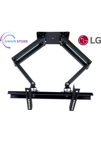 55QNED80T 55” 4K Smart 32”- 55” Inç / 82-140 Ekran LCD LED Tv Çift Kollu Hareketli Duvar Askı Aparatı