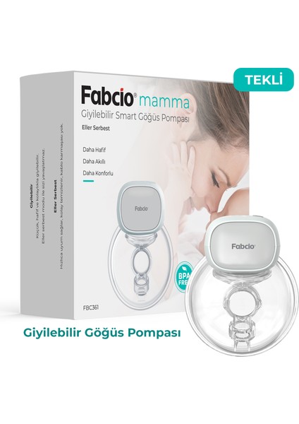 Mamma Tekli Giyilebilir Smart Göğüs Pompası