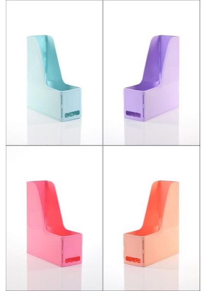 Ops Mg 101 Magazinlik 4'lü Set A4 Demonte Plastik Dikey Klasör Arşiv Kutusu Organizer Saklama