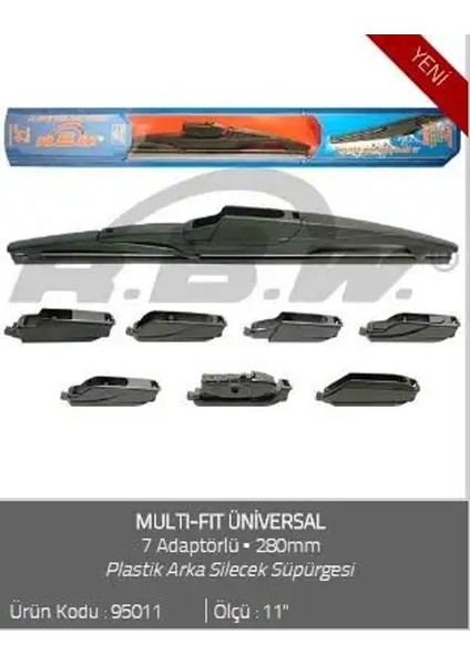 95011 Arka Silecek Supurgesi