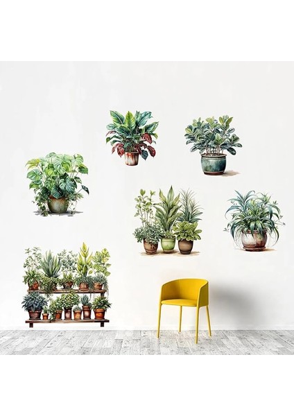 Mdb Tropikal Bitkiler Duvar Stickerı Model C indirimleri