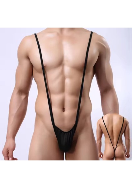 Fantezi Lastikli Siyah Erkek String – Tanga modelleri
