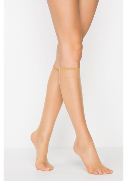 Yok Gibi 5 Den Pantolon Çorabı - Ultra Şeffaf Parlak Görünümlü Dizaltı Çorap