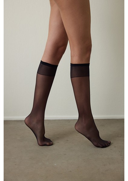 FIT15 Burunsuz Ince, Parlak Pantolon Çorabı