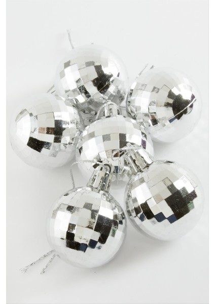 6 Adet Orta Cici Top Yılbaşı Ağaç Süsü modelleri