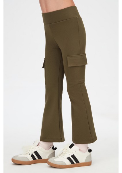 Kamuflaj Yeşil Kız Çocuk Skuba Kargo Cepli Pantolon fırsatları