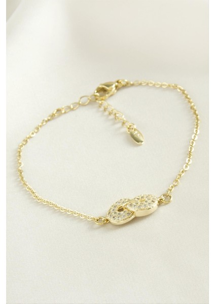 Sonsuzluk Zirkon Taşlı Çelik Bileklik