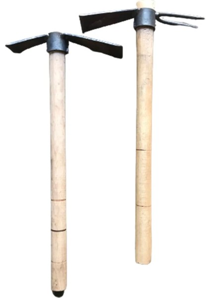 2'li Çelik Dövme El Çapası Ağaç Saplı 35CM