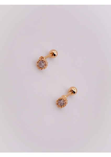 Cerrrahi Çelik Piercing ( Pirsing ) Mini Tek Taşlı Tragus Helix Piercing (1ADET) fırsatları