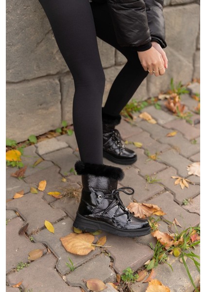 Kadın Siyah Rugan Linnest Bot fiyatları