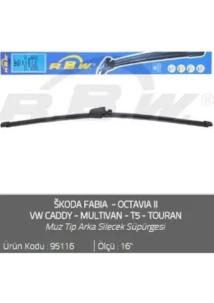 95116 Arka Silecek Supurgesi