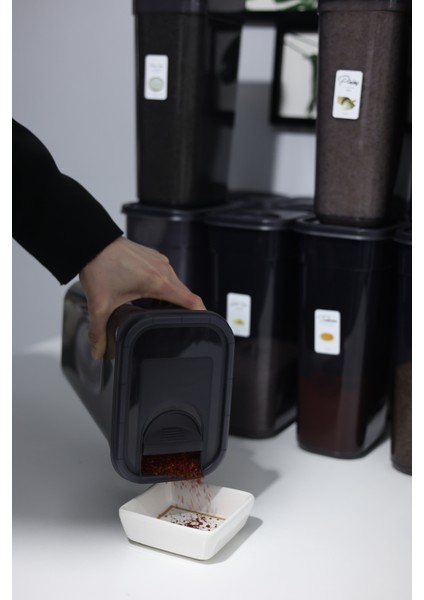 12'li 24 Parça 3.2 Lt Erzak ve Bakliyat Saklama Kabı Seti Hava Geçirmez Kapaklı Mutfak Düzenleyici modelleri