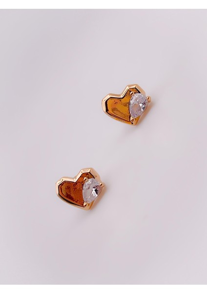 Cerrrahi Çelik Piercing ( Pirsing ) Badem Taşlı Kalpli Tragus Helix Piercing (1ADET) modelleri