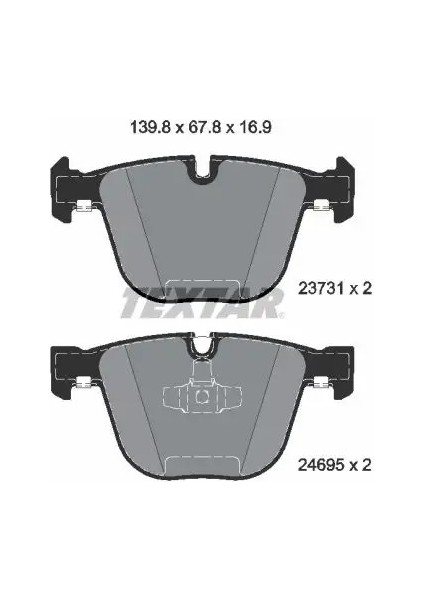2373101 Arka Fren Balatasi 34212449286 34216775342 34216790966