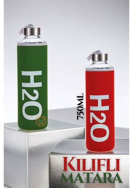 Borosilikat Matara 2 Renk 2 Li Set 750 ml