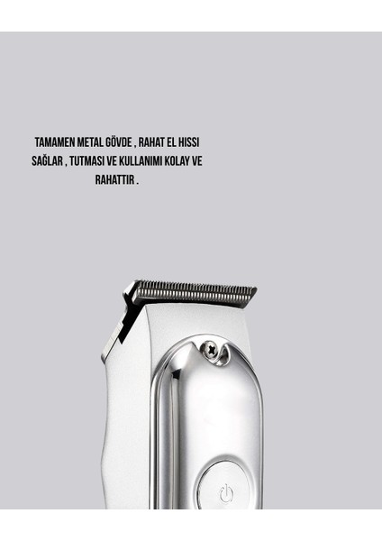Saç ve Sakal Kesme Makinesi – Şarjlı, Profesyonel Performans, Ayarlanabilir Uzunluk