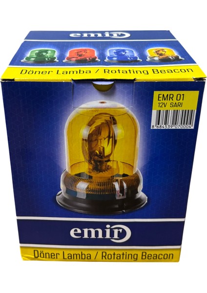 Döner Lamba 12V Sarı Ampullü EMR01 fiyatları