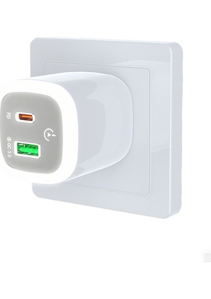 30W Usb-C To Type-C / USB + Pd Hızlı Şarj Aleti - Gece Lambası - Dokunmatik Ledli Şarj Aleti fiyatları