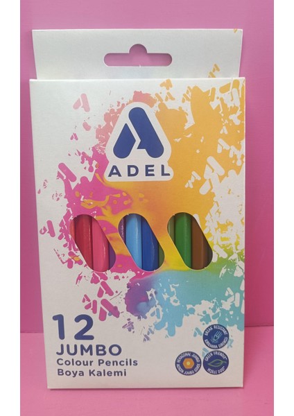 12 'li Jumbo Kuru Boya Kalemi