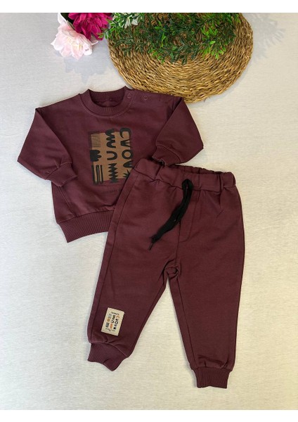 Kız Bebek/çocuk Takım - Mürdüm