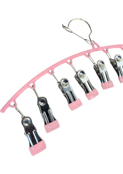 Pembe Çoklu Çorap Şal Iç Çamaşırı Askısı fiyatları