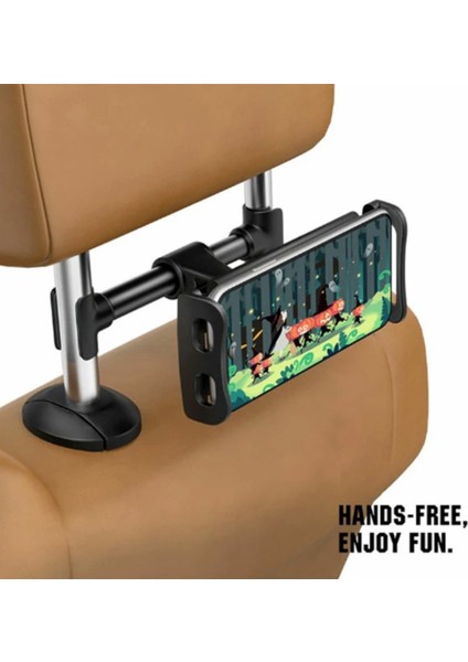 Araç Arka Koltuk Için Tablet Tutucu Telefon Tutucu Tüm Tabletlere Uyumlu Tutucu Şarj Girişli modelleri