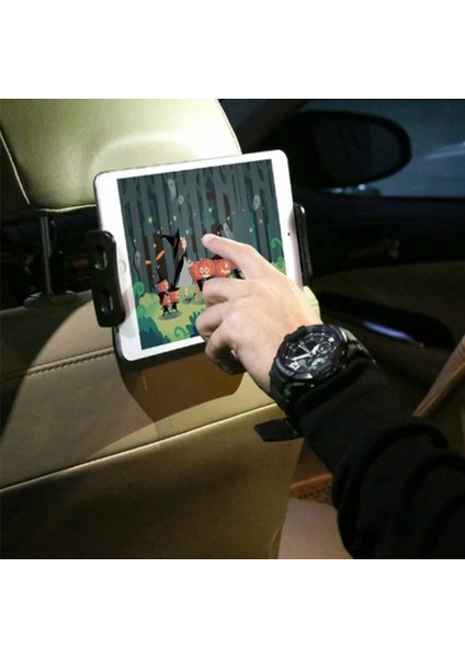 Araç Arka Koltuk Için Tablet Tutucu Telefon Tutucu Tüm Tabletlere Uyumlu Tutucu Şarj Girişli fırsatları