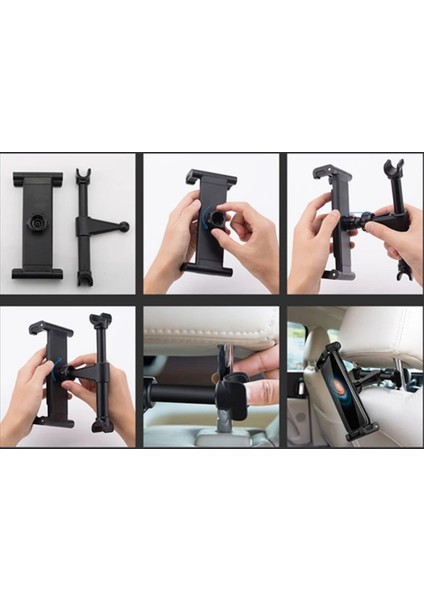 Araç Arka Koltuk Için Tablet Tutucu Telefon Tutucu Tüm Tabletlere Uyumlu Tutucu Şarj Girişli indirimleri