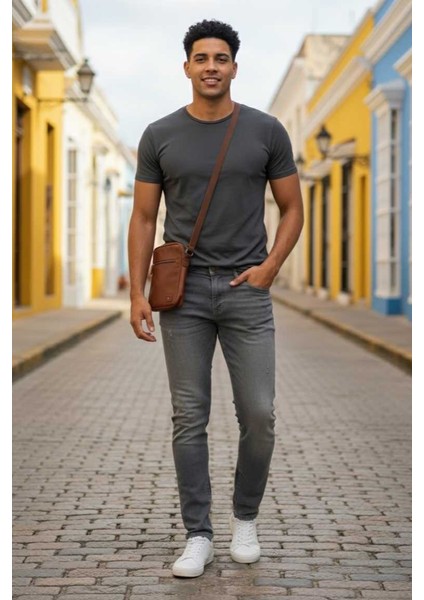 Danny Slim Fit Kot Pantolon Gri