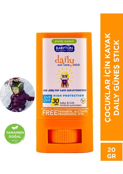 Kayak ve Kış Sporları İçin Güneş Koruyucu Stick Daily