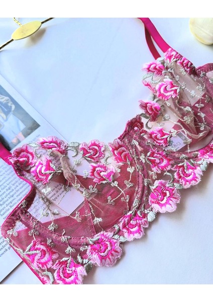 Rose Transparan Sütyen Takımı fiyatları