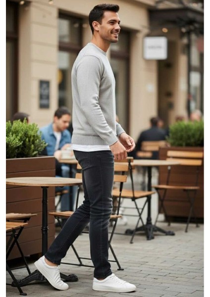 Rafael Slim Fit Kot Pantolon Antrasit modelleri