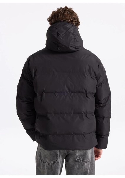 Jack&jones 12278749 Jjesoho Puffer Hood Black Erkek Mont indirimleri